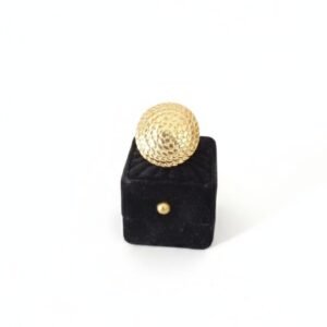 Adjustable Golden Globe Ring