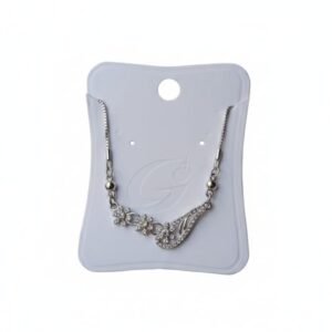 Silver Floral Scroll Necklace