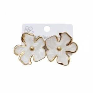 White Flower Earring